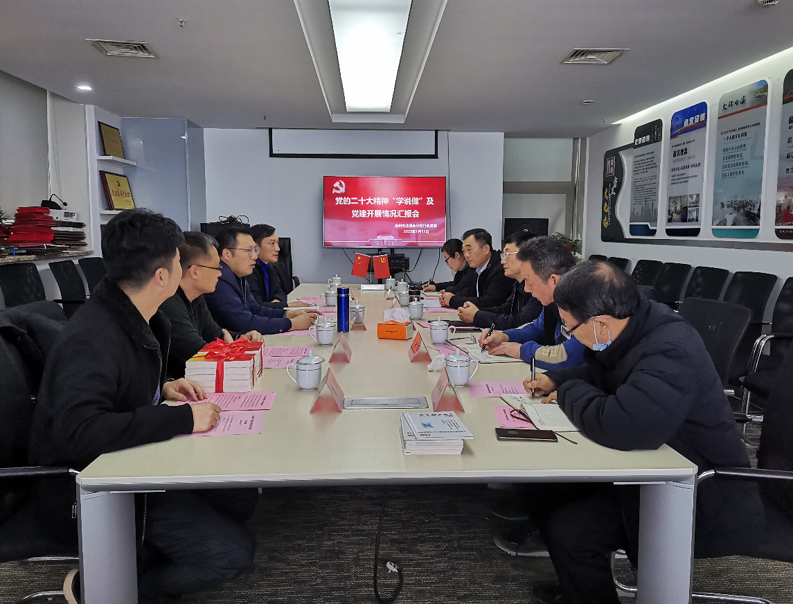 市新業態新就業群體黨建專班督導注冊會計師行業二十大精神“學說做”及行業黨建工作會在我所召開